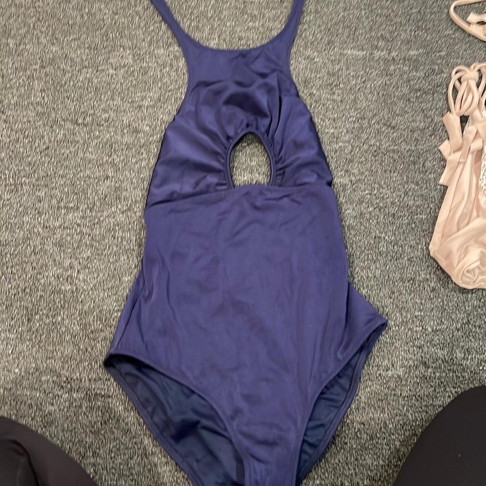 BRAND NEW MAXIM BLUE CUT OUT ONE PIECE size small